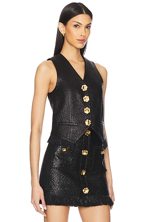 GIUSEPPE DI MORABITO Cropped Gilet in Black
