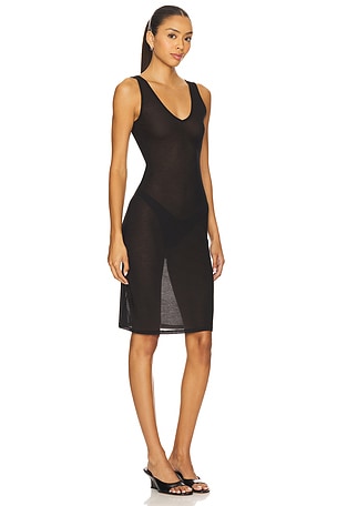 Geel Noah Slip Dress in Black