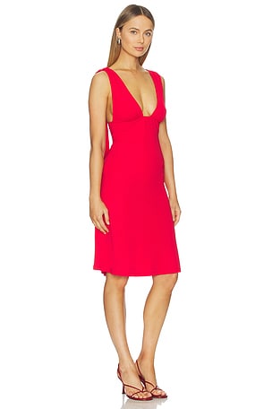 Geel Sabrina Dress in Red