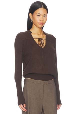 Geel Joslyn Sweater in Chocolate