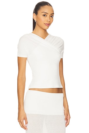 Geel Oxford Tee in White