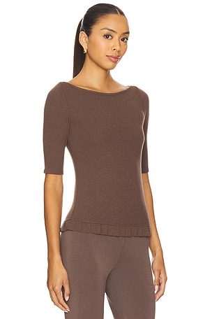 Geel Swan Top in Brown