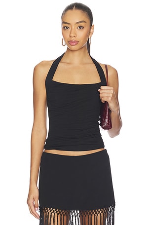 Isabelle Halter Top Geel