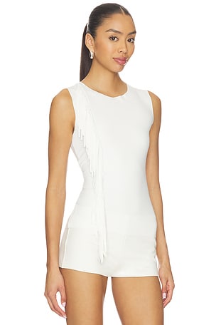 Geel Iris Top in White