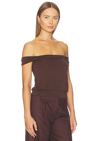 Geel Wilson Top in Chocolate. Size L. Also