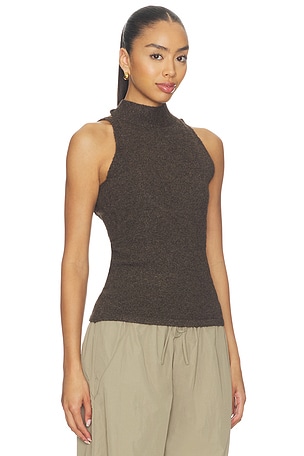 Geel Antonia Top in Chocolate