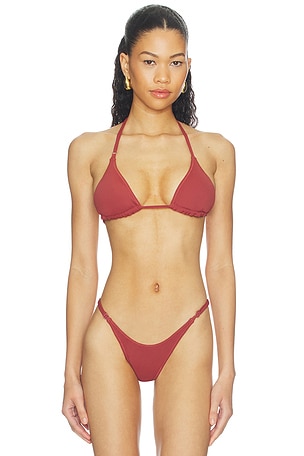 Triangle Bikini Top Geel