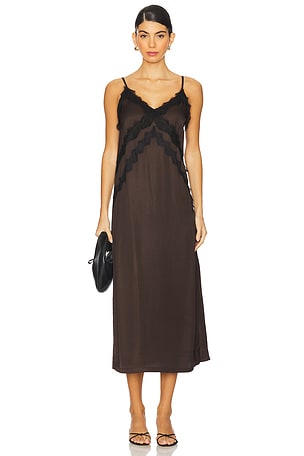 Sachi Slip Dress in Mole Gestuz