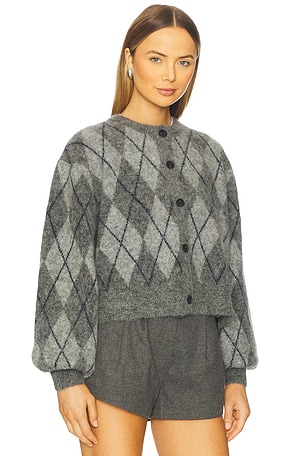 Gestuz Sasi Cardigan in Grey. Size XS. Also