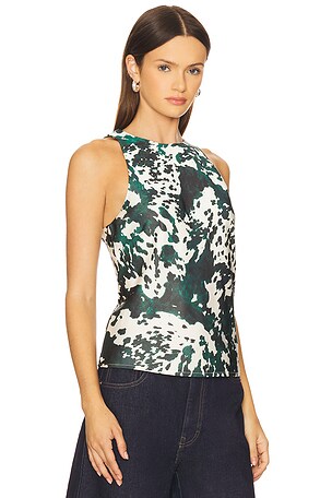 Gestuz Ceri Top in Green. Size 42. Also