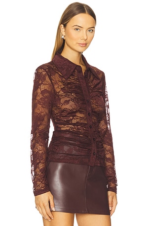 Gestuz Leala Shirt in Burgundy