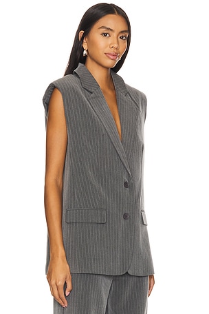 Gestuz Joelle Waistcoat in Grey