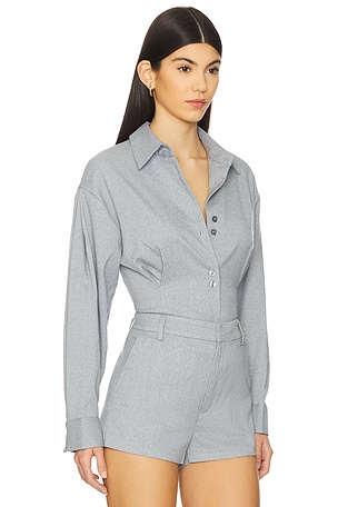 Gestuz Paulia Melange Shirt in Slate,Blue