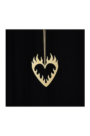 Garden Glory Flaming Heart Ornament