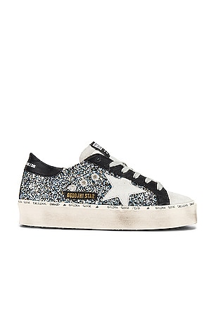 Golden Goose Hi Star Sneaker in Blue Black Glitter & Ice