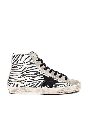 Golden goose zebra glitter deals