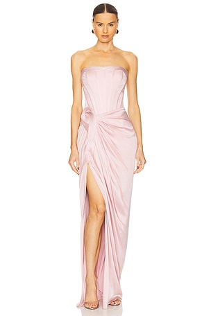 The Roz Corseted Draped Gown Gaurav Gupta