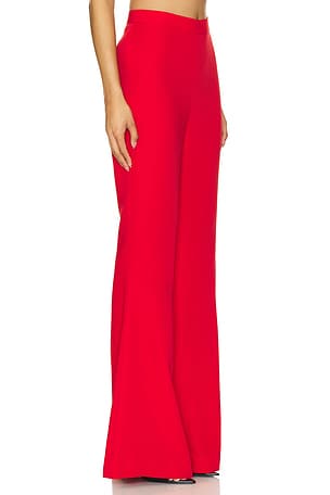 Gaurav Gupta Flared Trouser in Red