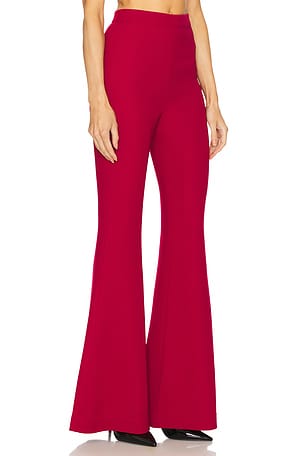 Gaurav Gupta Classic Flared Trouser in Red