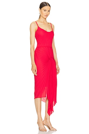 Georgia Hardinge Dazed Midi Dress in Red