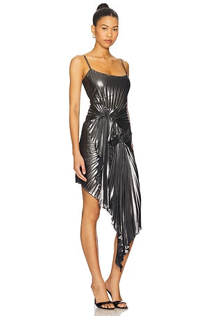 Georgia Hardinge The Torrent Metallic Dress in Metallic Silver