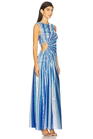 Georgia Hardinge Spectrum Dress Floorlength in Blue