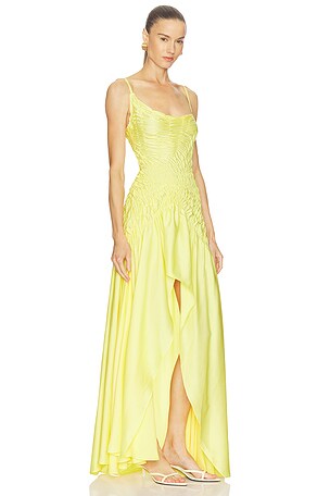 Georgia Hardinge Eclipse Dress in Lemon