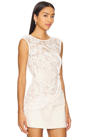 Georgia Hardinge Spiral Top in Ivory