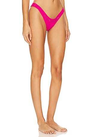 GIGI C Jaclyn Bikini Bottom in Fuchsia