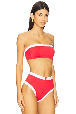 GIGI C x REVOLVE Zoe Bikini Top in Red