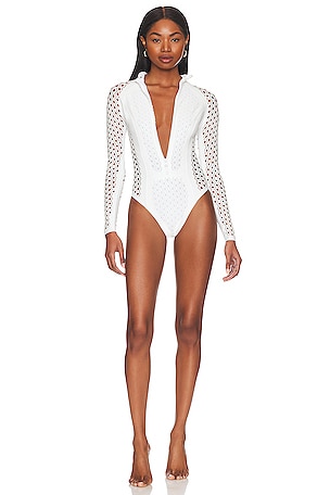 GIGI C Nicole Surfsuit in White | REVOLVE