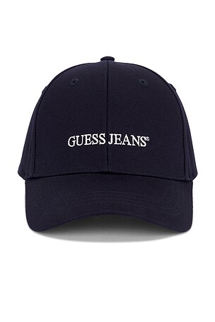 GUESS Eco Jeans Logo Baseball Cap – Berretto Uomo In Tessuto Di Qualità Con Chiusura Regolabile – Nero