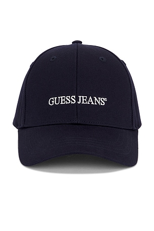GUESS Eco Jeans Logo Baseball Cap – Berretto Uomo In Tessuto Di Qualità Con Chiusura Regolabile – Nero