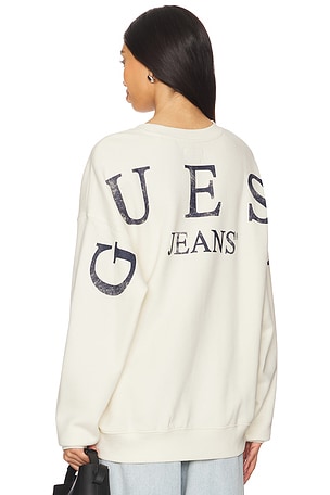 Back Macro Logo Sweatshirt Guess Jeans