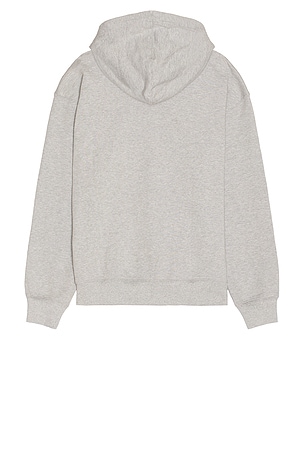 Guess Jeans Embroidered Hoodie in Light Grey