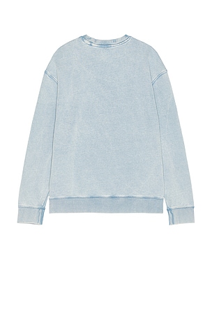 Guess Jeans Crew Neck Sweatshirt in Baby Blue