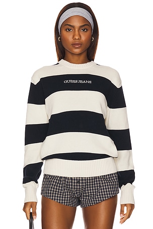 Long Sleeve Striped Sweater Guess Jeans