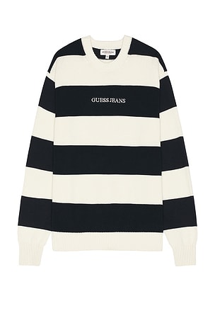 Long Sleeve Striped Sweater Guess Jeans