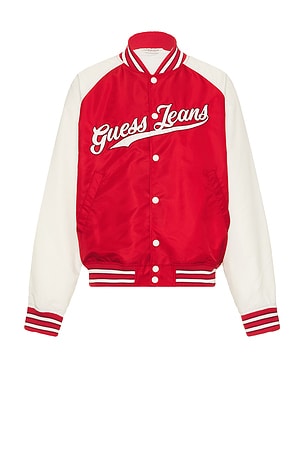 Raglan Patch Bomber Jacket Guess Jeans