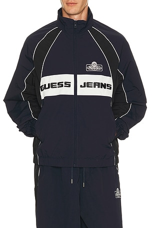 Crinkle Nylon Track Jacket Guess Jeans