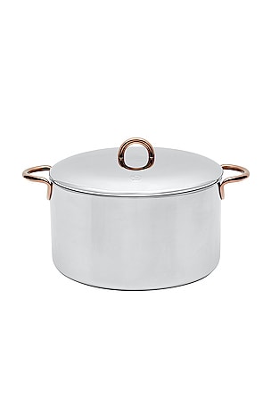 Great Jones Big Deal 8-quart Stainless Steel Stockpot in Metallic Silver