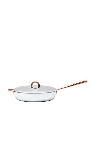 Great Jones Deep Cut 10-inch Stainless Steel Saute Pan in Metallic Silver