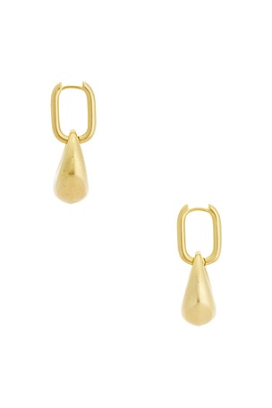 Galley Los Angeles Abstract Stud Earrings in Metallic Gold