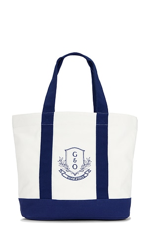 Gigi & Olive Bridal Canvas Tote Bag in Cream