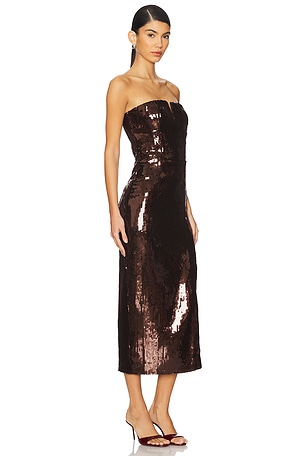 Generation Love Blaine Sequin Dress in Brown