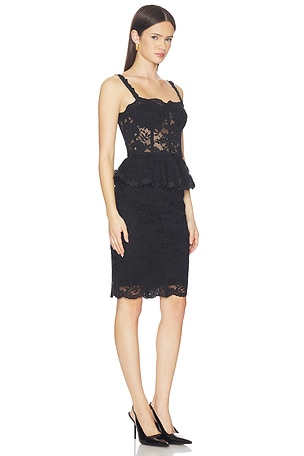 Generation Love Angelique Mesh Lace Dress in Black