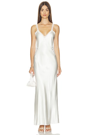 Milena Lace Combo Liquid Satin Maxi Dress Generation Love
