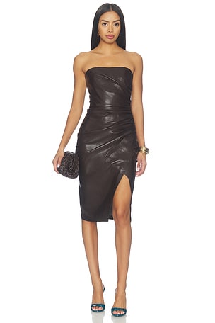 Kaycie Faux Leather Dress Generation Love