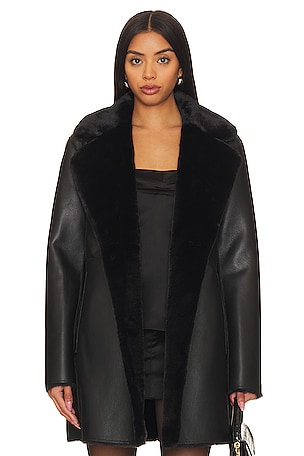 Megan Reversible Faux Fur Coat Generation Love
