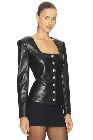 Generation Love Lavena Faux Leather Jacket in Black